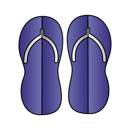 flip flops accessory paper origami vector illustrationのイラスト素材
