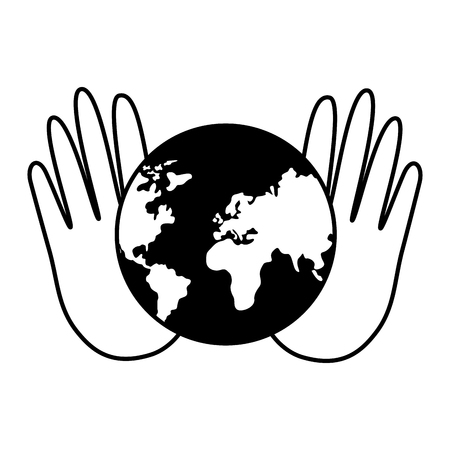 hands with world health day vector illustrationのイラスト素材