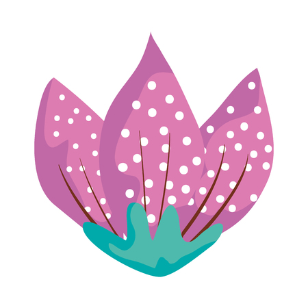 beautiful flower decorative icon vector illustration designのイラスト素材