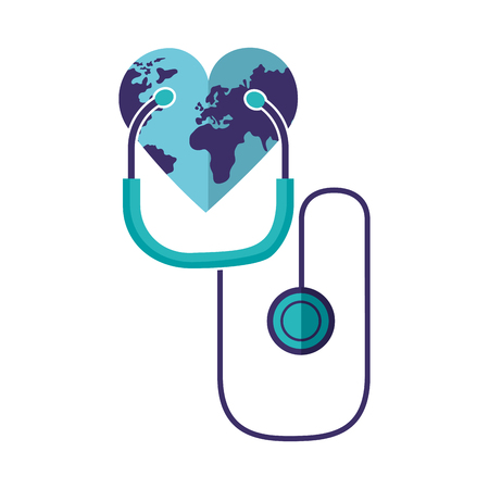 world heart shaped health day vector illustration vector illustrationのイラスト素材
