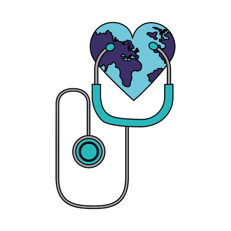 world heart shaped health day vector illustration vector illustrationのイラスト素材