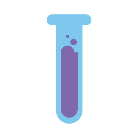 science laboratory flask on white background vector illustrationのイラスト素材