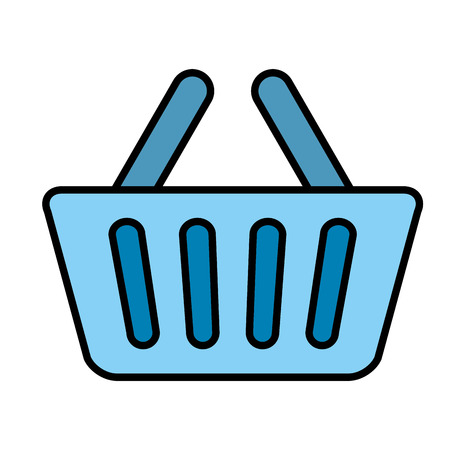 shopping basket isolated icon vector illustration designのイラスト素材