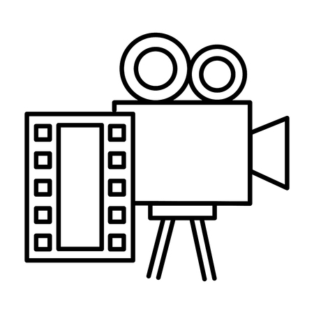 video camera in lights icon vector illustration designのイラスト素材