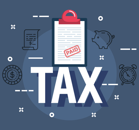 service invoice finance report with coin vector illustrationのイラスト素材