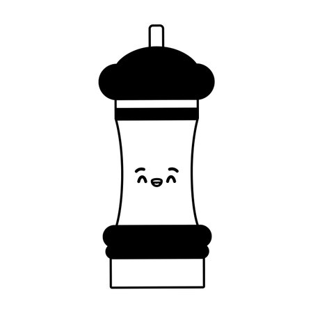 kawaii pepper cartoon mascot vector illustration designのイラスト素材