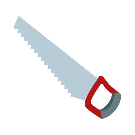 saw tool icon on white background vector illustrationのイラスト素材