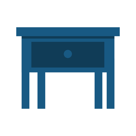 bedside table in wooden isolated icon vector illustration designのイラスト素材