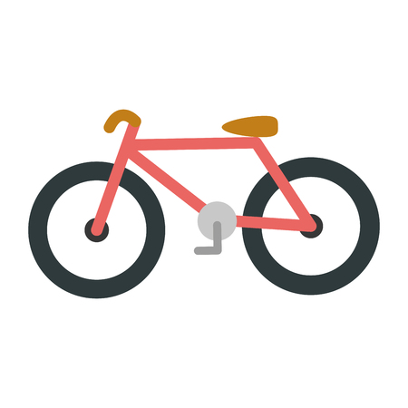 bicycle vehicle isolated icon vector illustration desingのイラスト素材