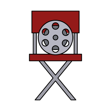 movie director chair isolated icon vector illustration designのイラスト素材