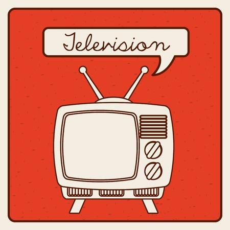 television icon design, vector illustration eps10 graphicのイラスト素材