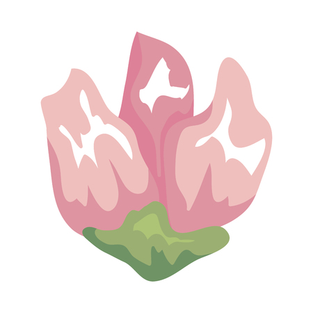 beautiful flower decorative icon vector illustration designのイラスト素材
