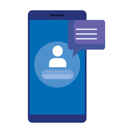 smartphone with user acount vector illustration designのイラスト素材