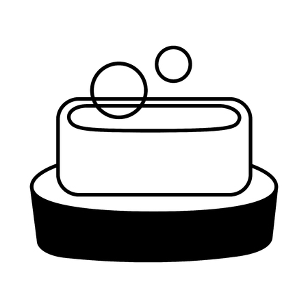 soap hygiene bubbles on white background vector illustrationのイラスト素材