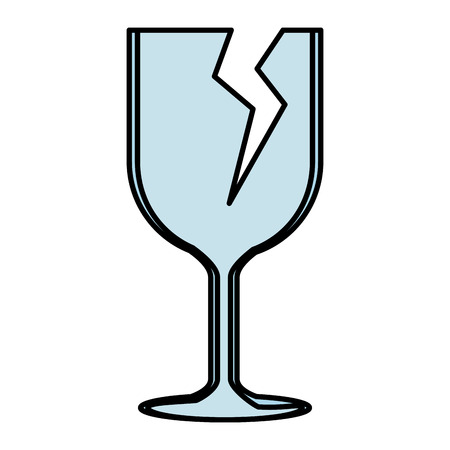 cup break fragile symbol vector illustration designのイラスト素材
