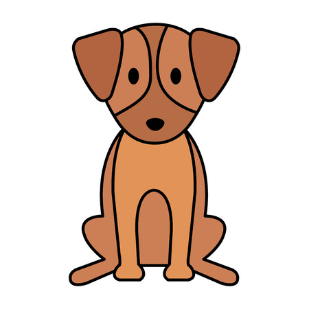 cute dog pet animal vector illustration designのイラスト素材