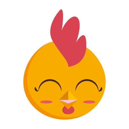 beautiful hen easter head character vector illustration designのイラスト素材