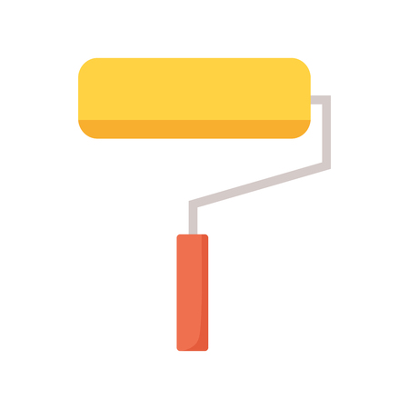 roller paint construction tool vector illustration designのイラスト素材