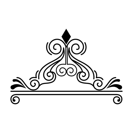 label victorian style icon vector illustration designのイラスト素材