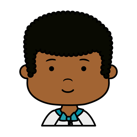 little black boy first communion character vector illustration designのイラスト素材