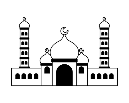 taj mahal ancient palace india vector illustration designのイラスト素材
