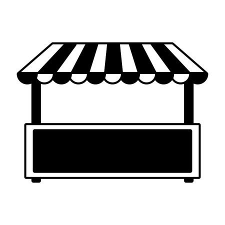 booth carnival bushes on white background vector illustration design vector illustration designのイラスト素材