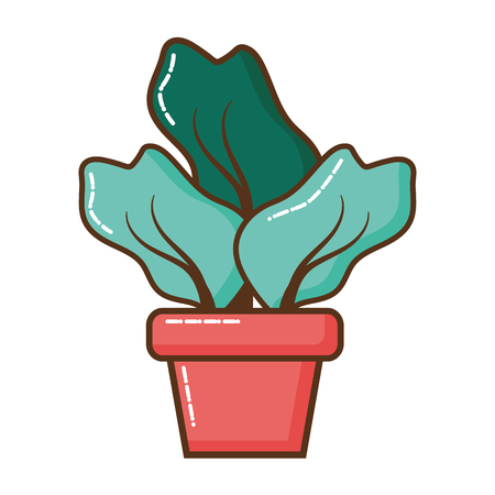 house plant pot isolated icon vector illustration designのイラスト素材