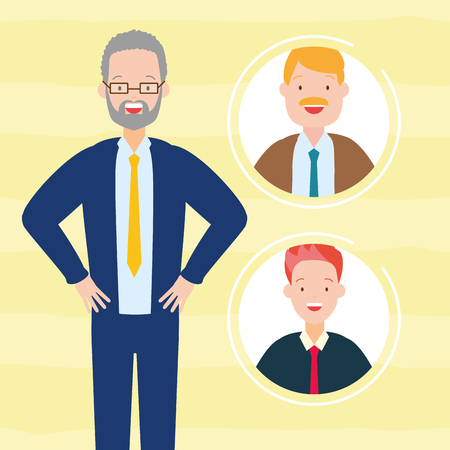 diversity man men people vector illustration designのイラスト素材
