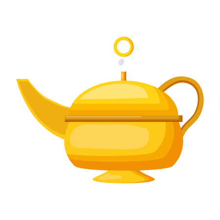 indian tea pot traditional vector illustration designのイラスト素材