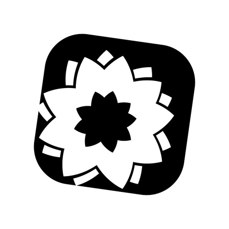 floral flower spa isolated icon vector illustration designのイラスト素材