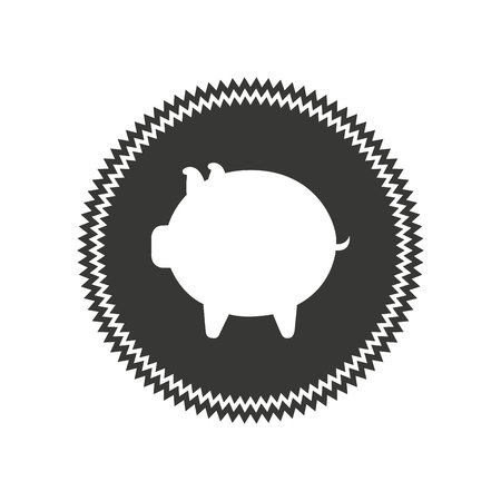 piggy savings isolated icon vector illustration designのイラスト素材