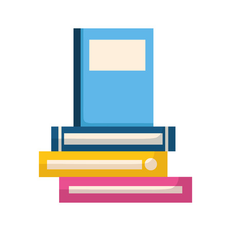 stack of books isolated icon vector illustration designのイラスト素材