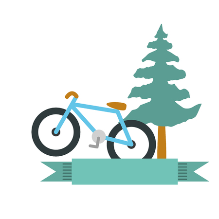 bicycle vehicle isolated icon vector illustration desingのイラスト素材