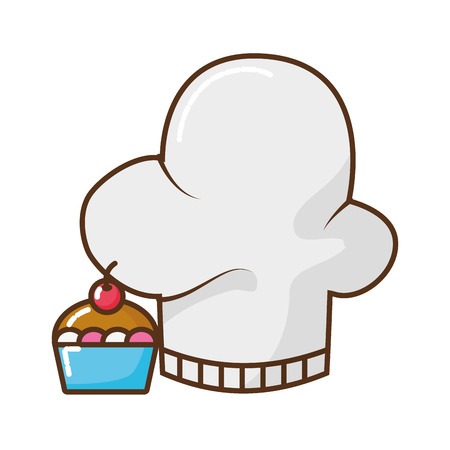 chef hat isolated icon vector illustration designのイラスト素材