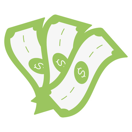 banknote money currency online payment vector illustrationのイラスト素材