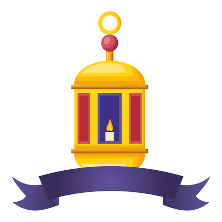 ramadan kareem lantern ornament vector illustration designのイラスト素材