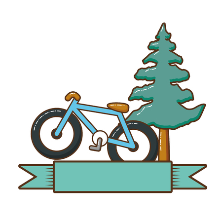 bicycle vehicle isolated icon vector illustration designのイラスト素材