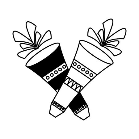 carnival fireworks festive on white background vector illustrationのイラスト素材