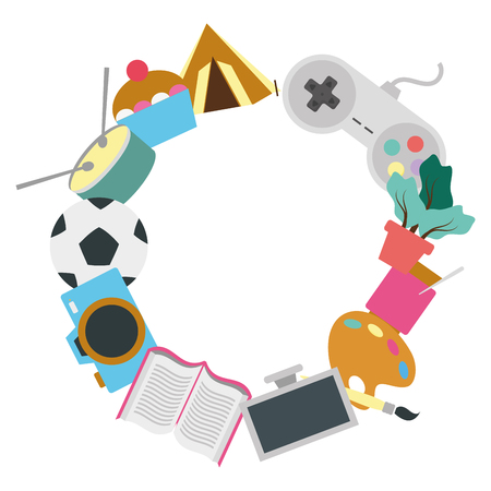 camping set isolated icon vector illustration designのイラスト素材