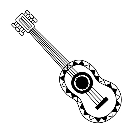 guitar mexico cinco de mayo vector illustrationのイラスト素材