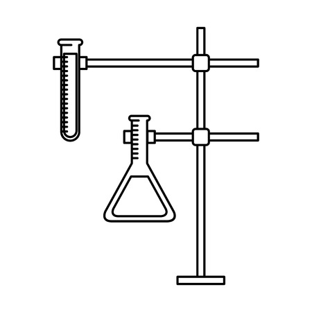 tubes test in holder vector illustration designのイラスト素材