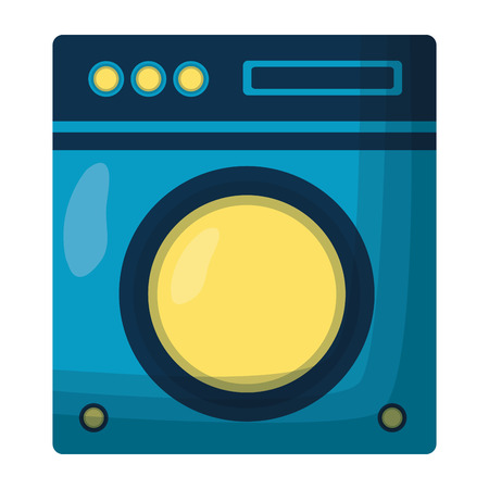 washing machine appliance spring cleaning vector illustrationのイラスト素材