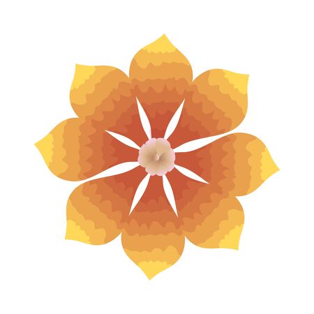 beautiful flower decorative icon vector illustration designのイラスト素材