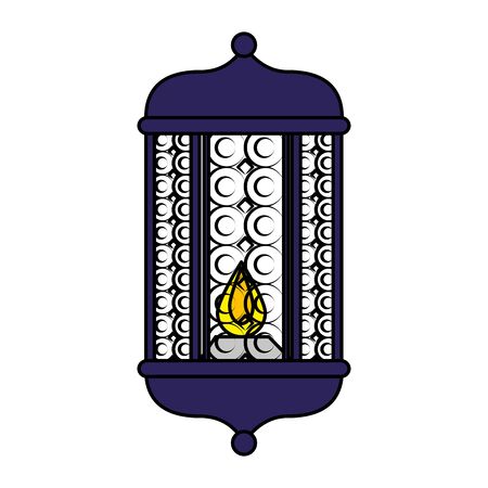 ramadam karem lamp hanging vector illustration designのイラスト素材