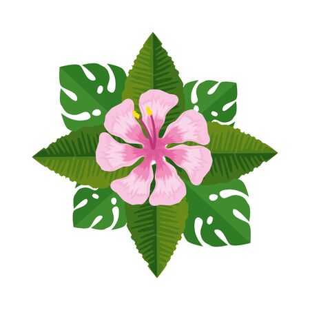 beautiful flower decorative icon vector illustration designのイラスト素材