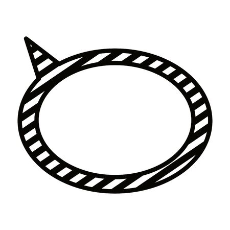 speech bubble communication isolated icon vector illustration designのイラスト素材