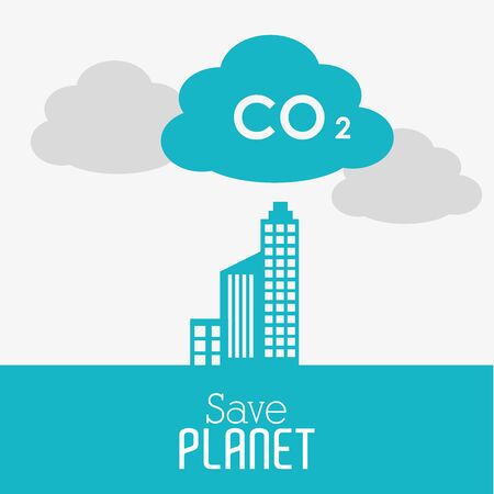 Ecology design over white background, vector illustration.のイラスト素材