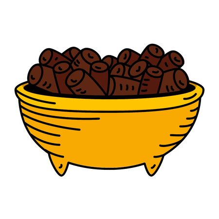 ramadan kareem dish food vector illustration designのイラスト素材