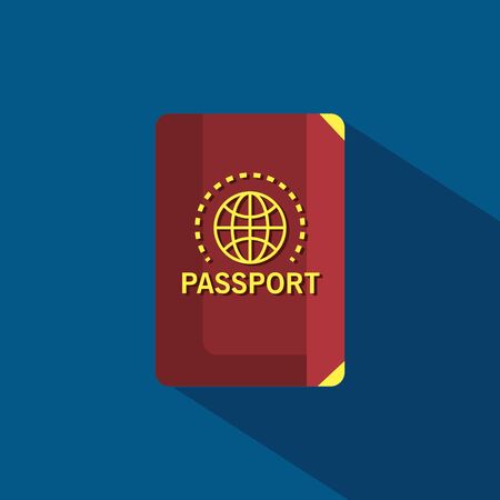 passport travel document to tourism travel to summer time vector illustrationのイラスト素材