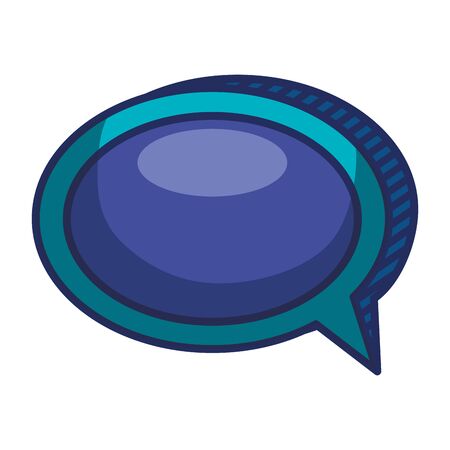 speech bubble communication isolated icon vector illustration designのイラスト素材